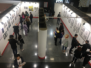 The completed venue for the “Languages, Objects and Beasts” exhibition