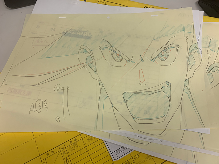 Keyframe drawings for PROMARE